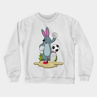 Rabbit as Soccer player with Soccer Crewneck Sweatshirt